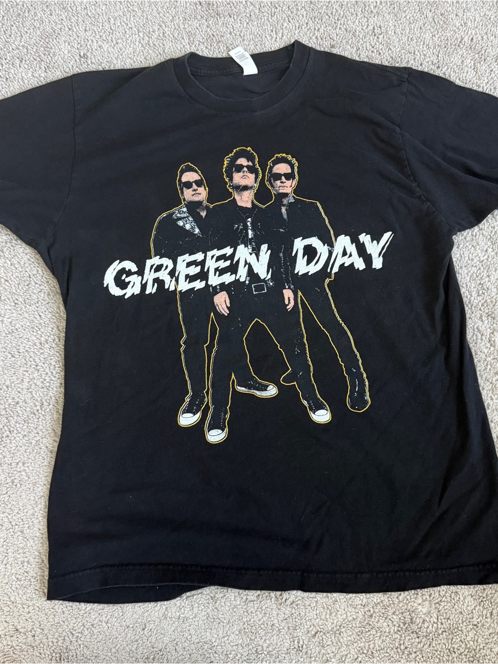 Green Day Hella Mega Tour 2021 Concert T Shirt Back Print Black Large